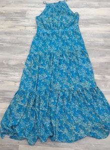 Gorgeous Blue floral dress Sz XL